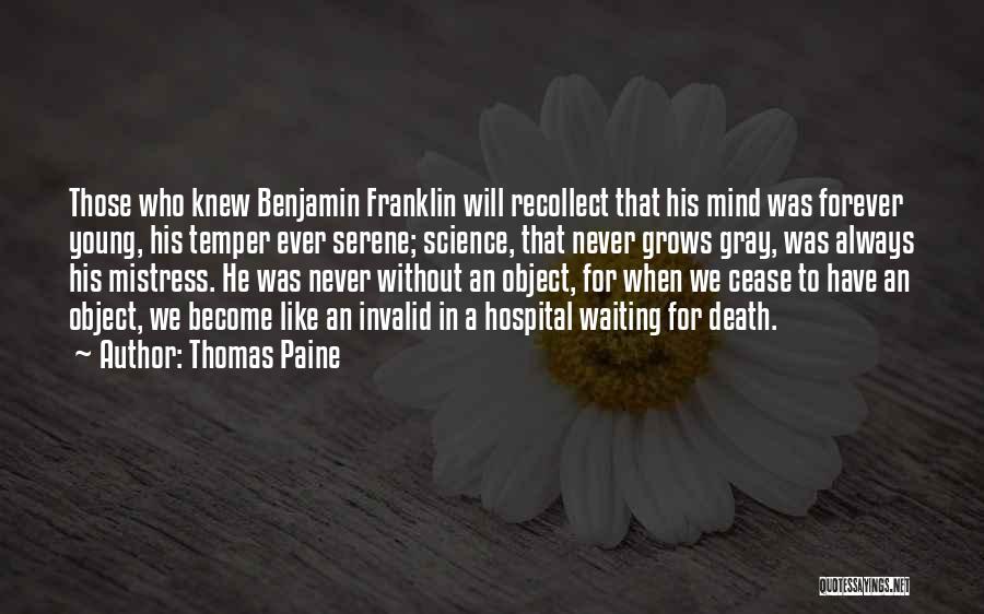Young Life Death Quotes By Thomas Paine