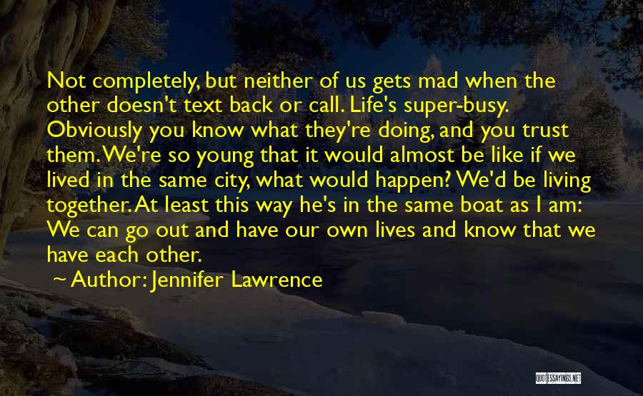 Young Living Life Quotes By Jennifer Lawrence