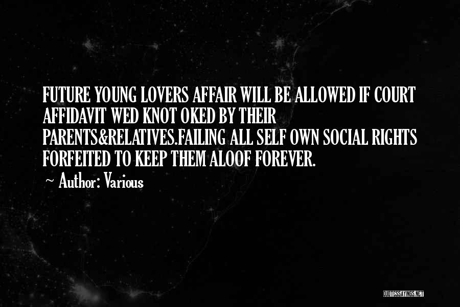 Young Lovers Quotes By Various