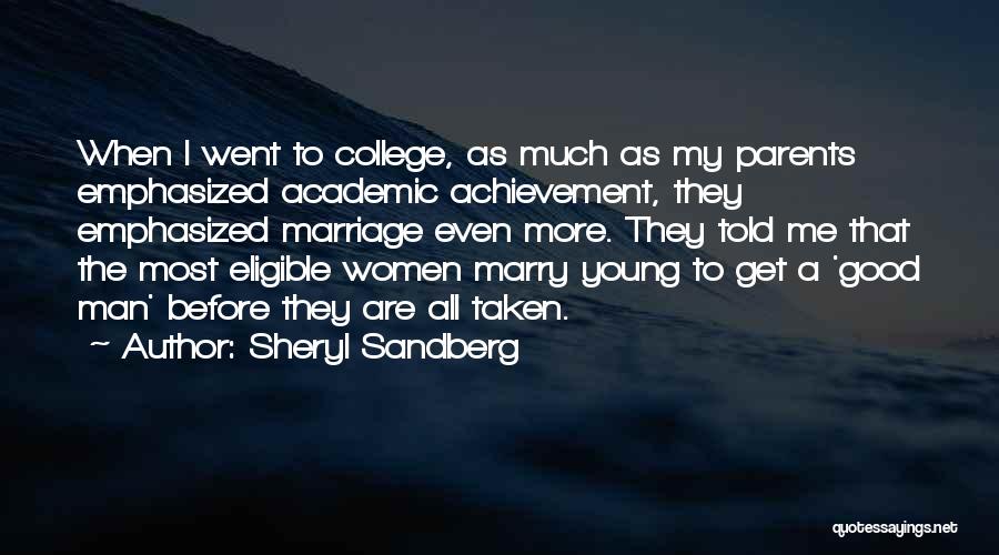 Young Marriage Quotes By Sheryl Sandberg