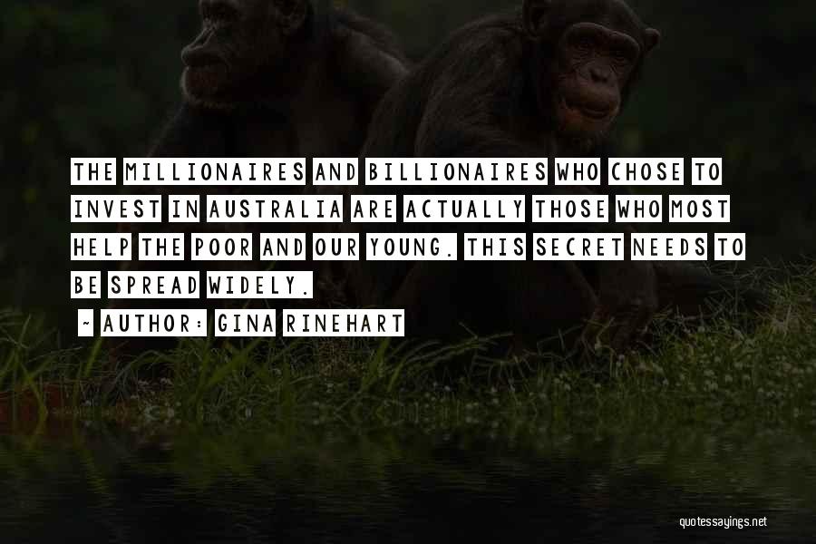 Young Millionaires Quotes By Gina Rinehart