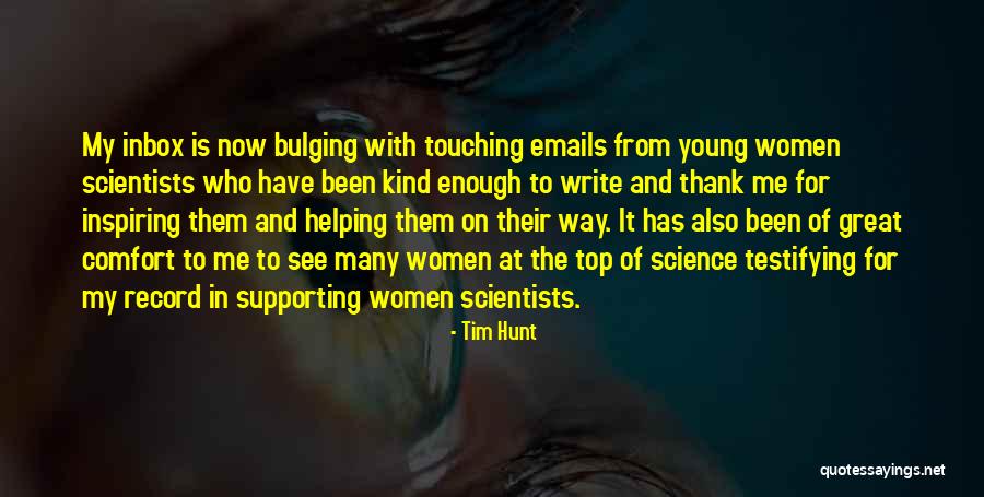 Young Scientists Quotes By Tim Hunt