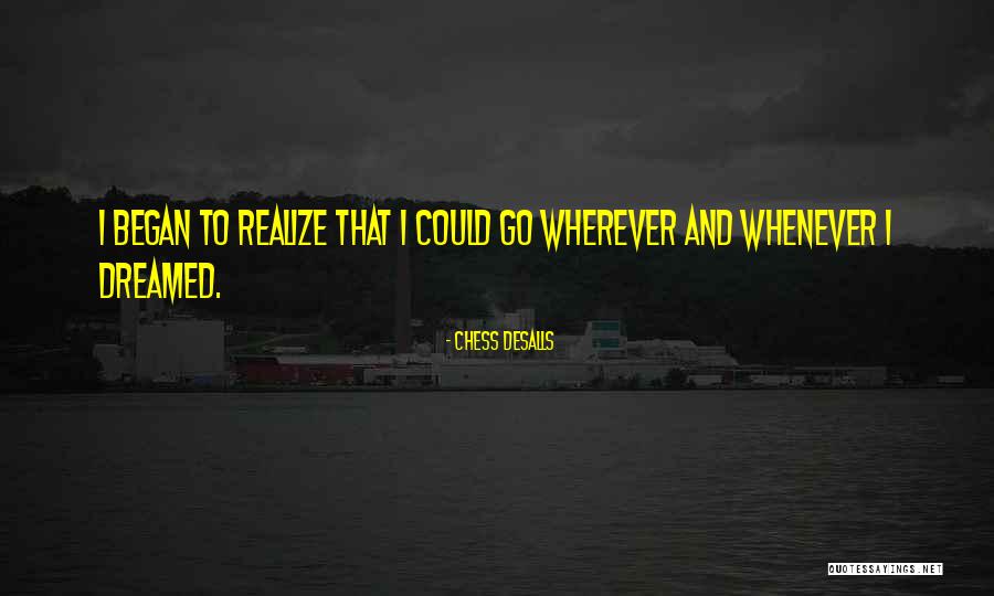 Young Travel Quotes By Chess Desalls