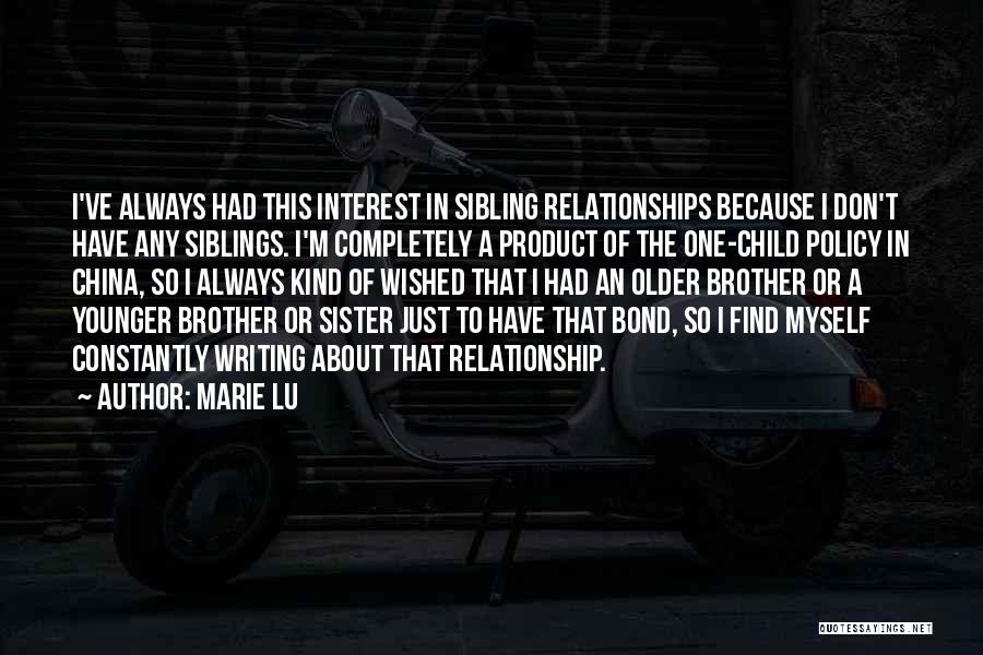 Younger Siblings Quotes By Marie Lu Younger Siblings Quotes By Marie Lu