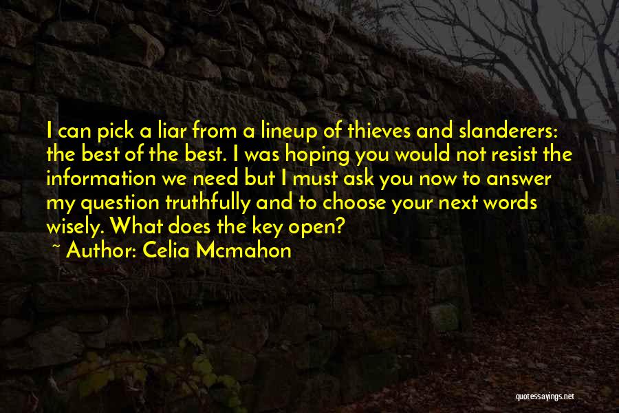 Your A Liar Quotes By Celia Mcmahon