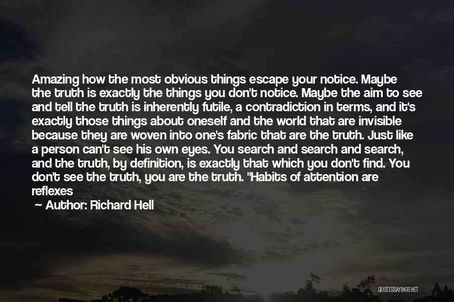 Your Amazing Person Quotes By Richard Hell