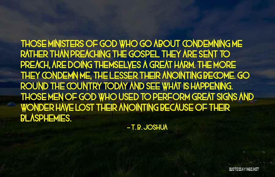 Your Anointing Quotes By T. B. Joshua