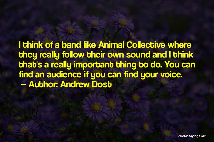 Your Audience Quotes By Andrew Dost