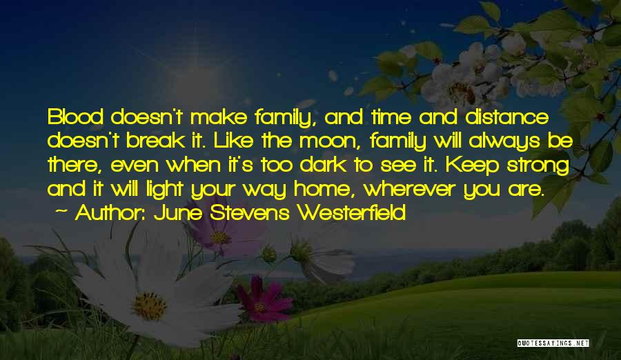 Your Blood Family Quotes By June Stevens Westerfield