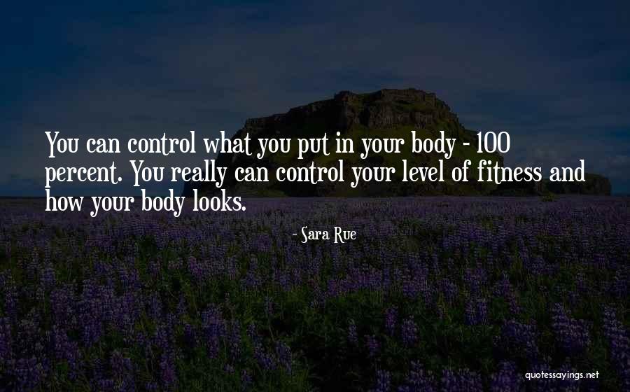 Your Body And Fitness Quotes By Sara Rue