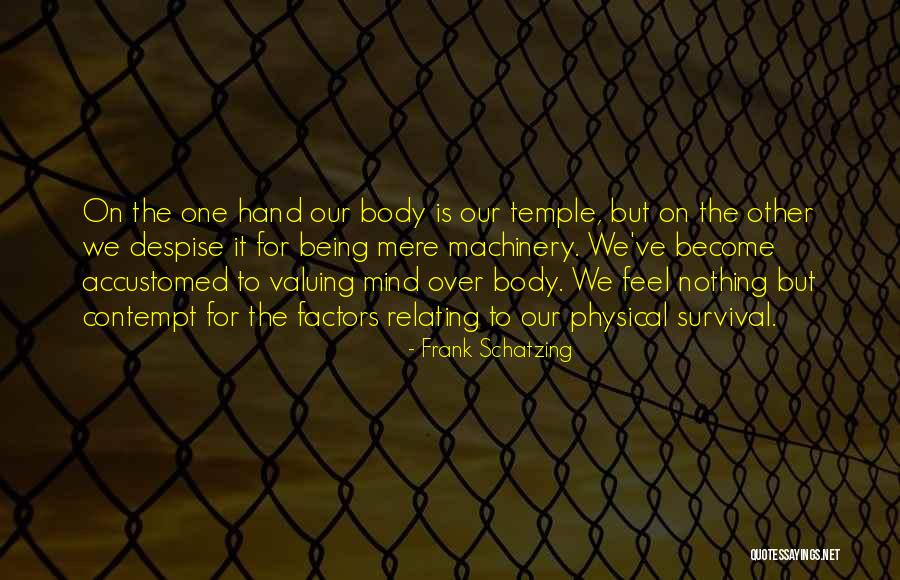 Your Body Being A Temple Quotes By Frank Schatzing Your Body Being A Temple Quotes By Frank Schatzing