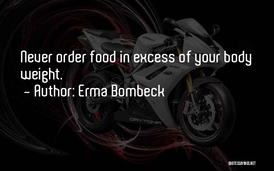 Your Body Weight Quotes By Erma Bombeck