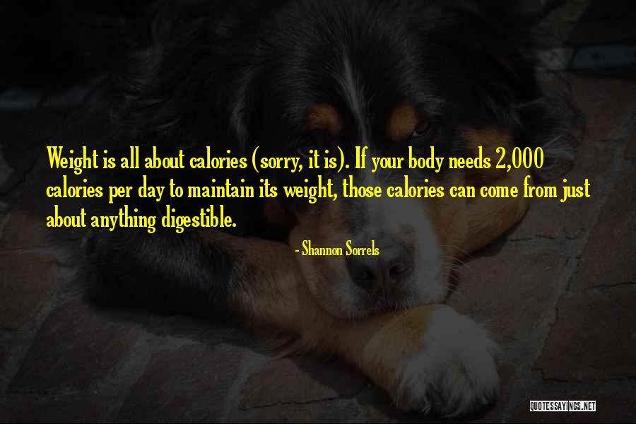 Your Body Weight Quotes By Shannon Sorrels