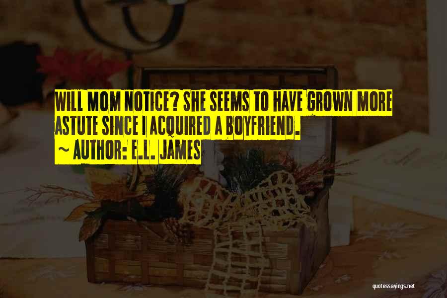Your Boyfriend's Mom Quotes By E.L. James