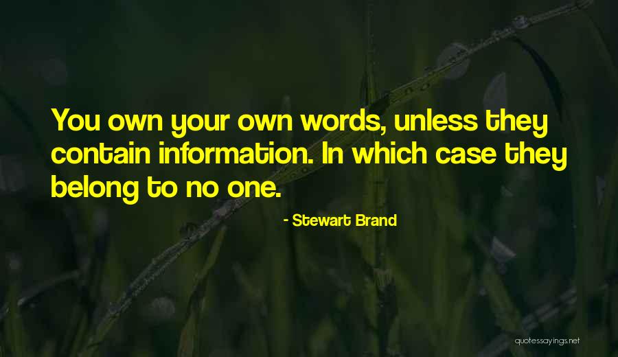Your Brand Quotes By Stewart Brand Your Brand Quotes By Stewart Brand