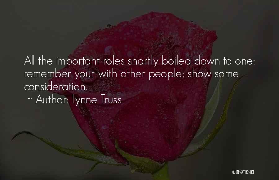 Your Consideration Quotes By Lynne Truss