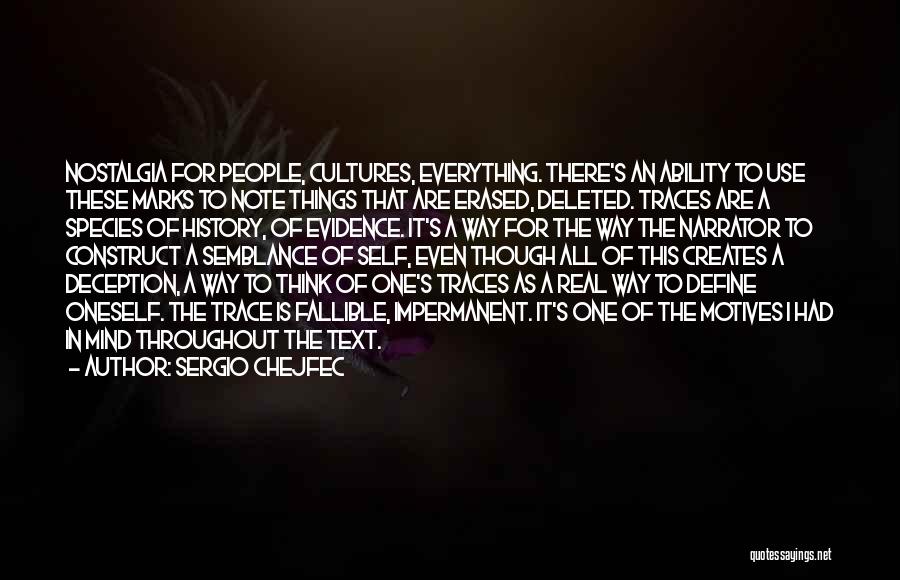 Your Deleted Quotes By Sergio Chejfec