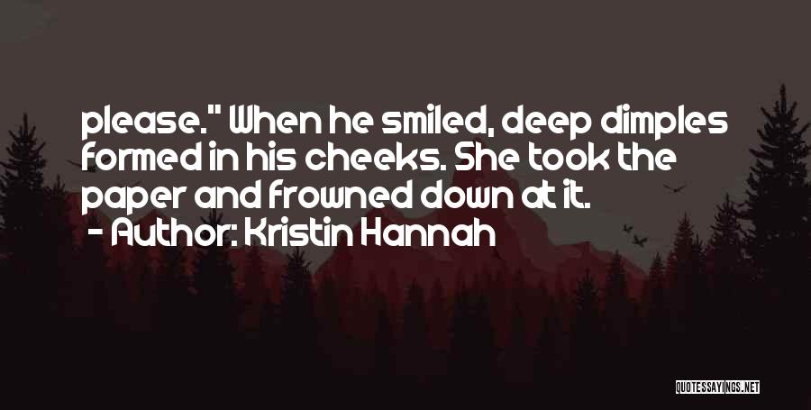 Your Dimples Quotes By Kristin Hannah