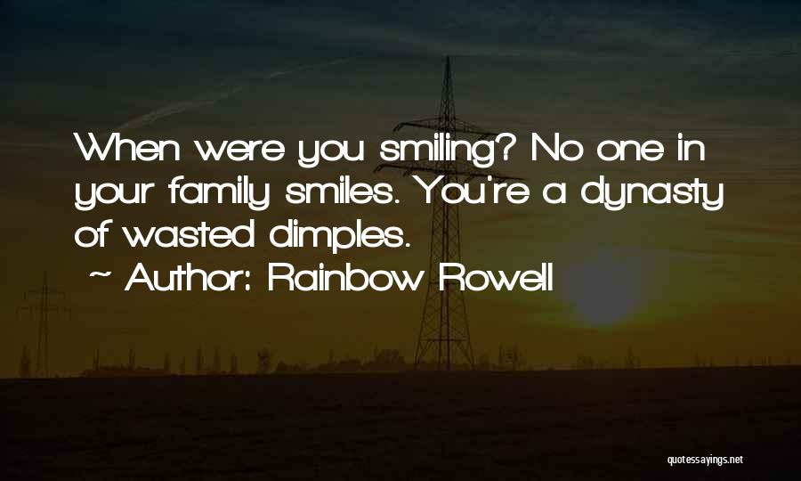 Your Dimples Quotes By Rainbow Rowell