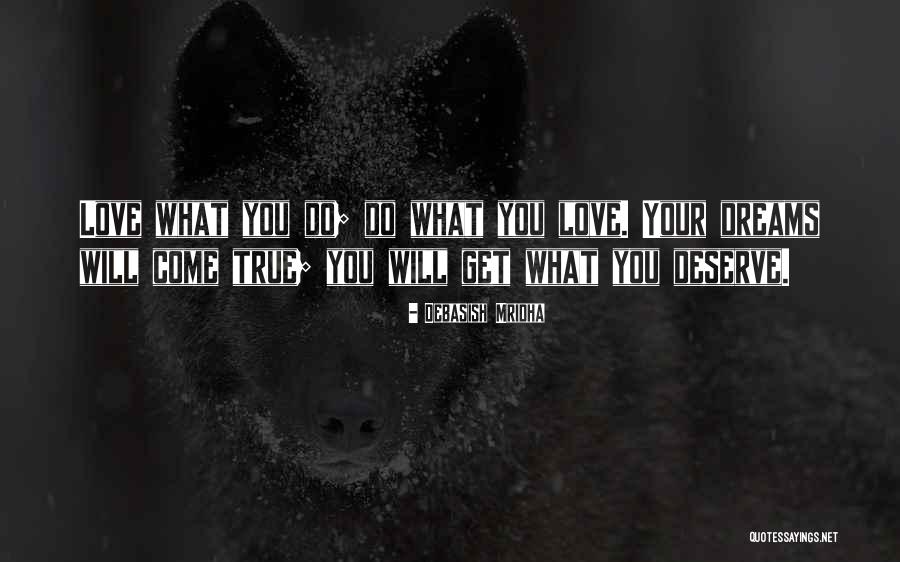Your Dreams Come True Quotes By Debasish Mridha Your Dreams Come True Quotes By Debasish Mridha
