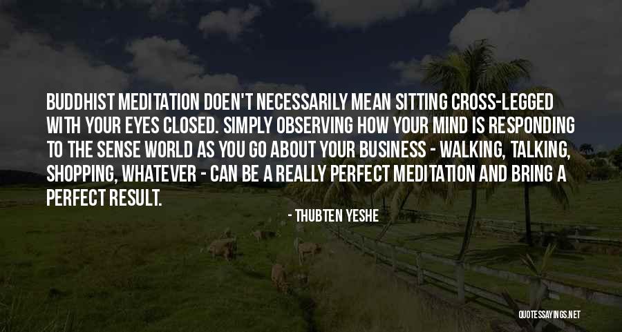 Your Eyes Closed Quotes By Thubten Yeshe