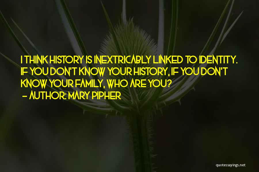 Your Family History Quotes By Mary Pipher
