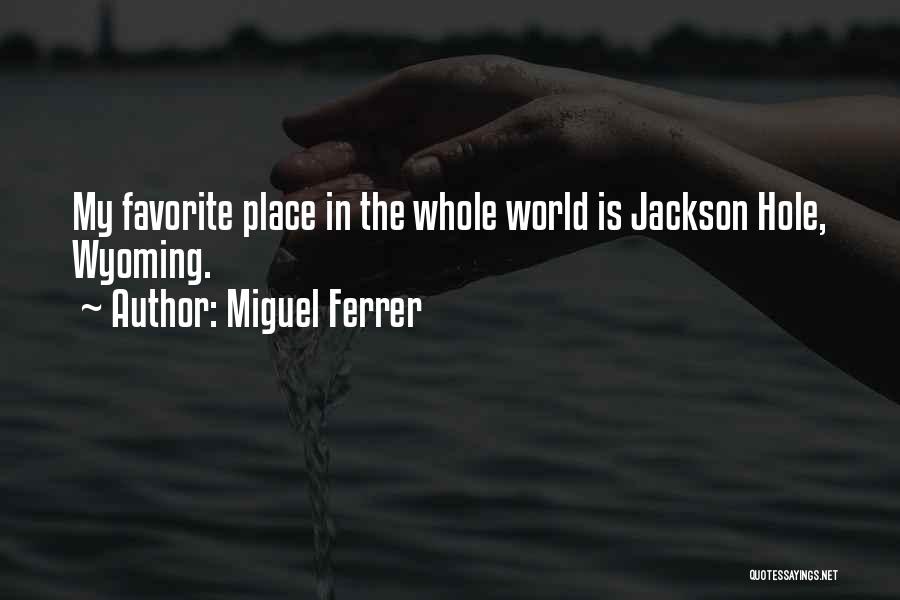 Your Favorite Place Quotes By Miguel Ferrer