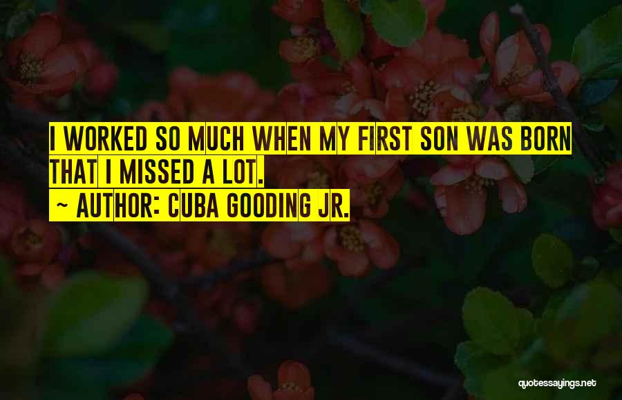 Your First Born Son Quotes By Cuba Gooding Jr.