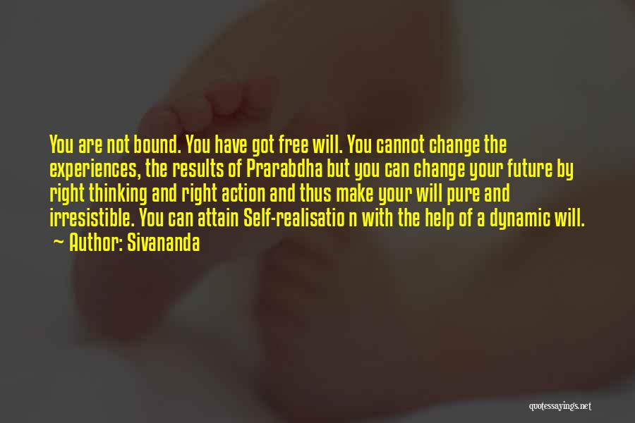 Your Future Self Quotes By Sivananda