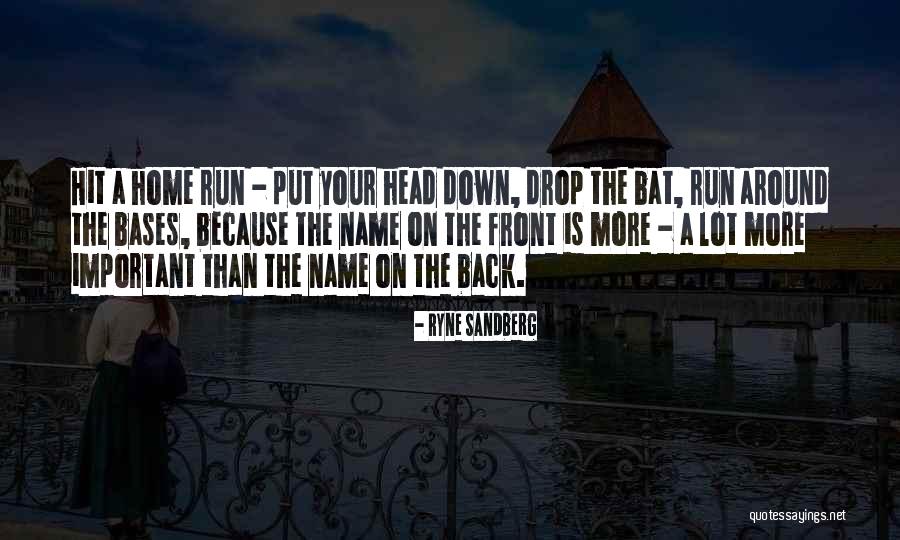 Your Head Down Quotes By Ryne Sandberg Your Head Down Quotes By Ryne Sandberg