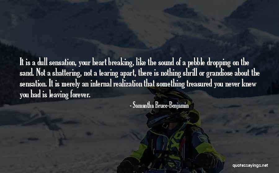 Your Heart Dropping Quotes By Samantha Bruce-Benjamin