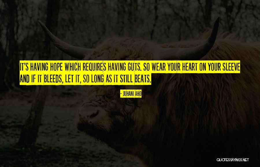 Your Heart On Your Sleeve Quotes By Juhani Aho Your Heart On Your Sleeve Quotes By Juhani Aho
