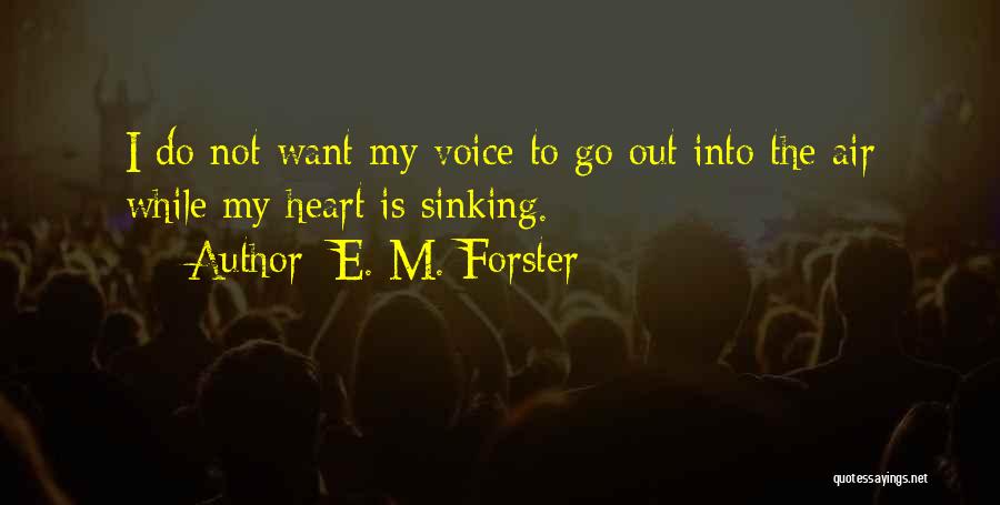 Your Heart Sinking Quotes By E. M. Forster