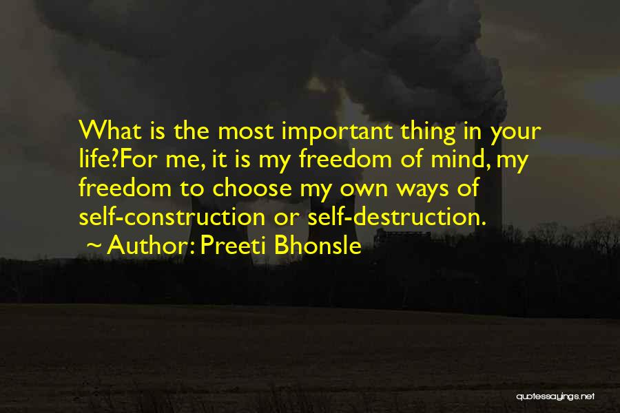 Your Important In My Life Quotes By Preeti Bhonsle