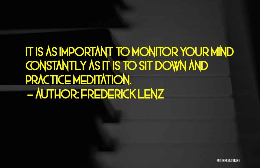 Your Important Quotes By Frederick Lenz