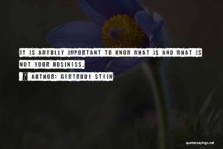 Your Important Quotes By Gertrude Stein