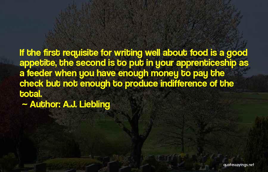 Your Indifference Quotes By A.J. Liebling