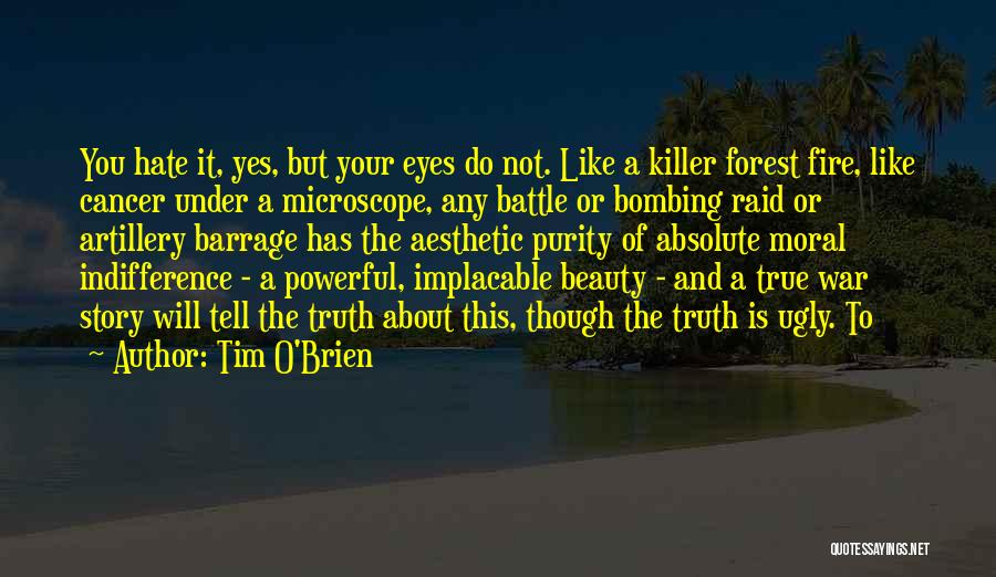 Your Indifference Quotes By Tim O'Brien