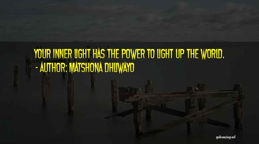 Your Inner Power Quotes By Matshona Dhliwayo