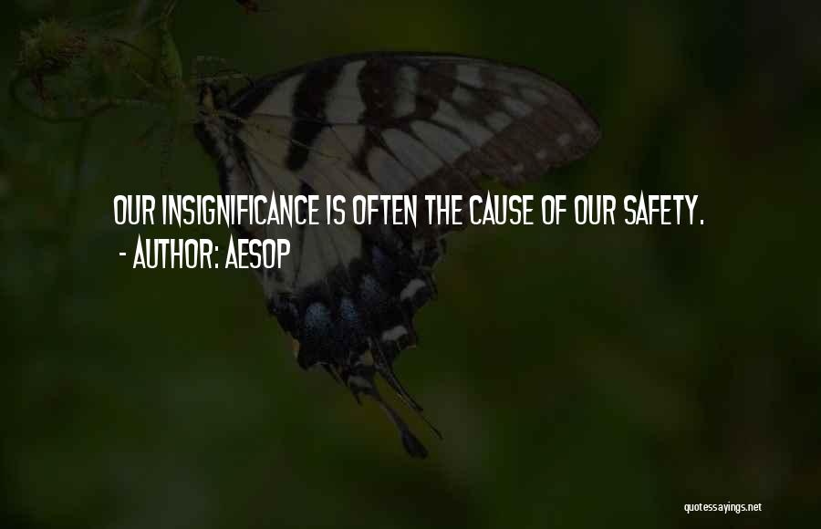 Your Insignificance Quotes By Aesop