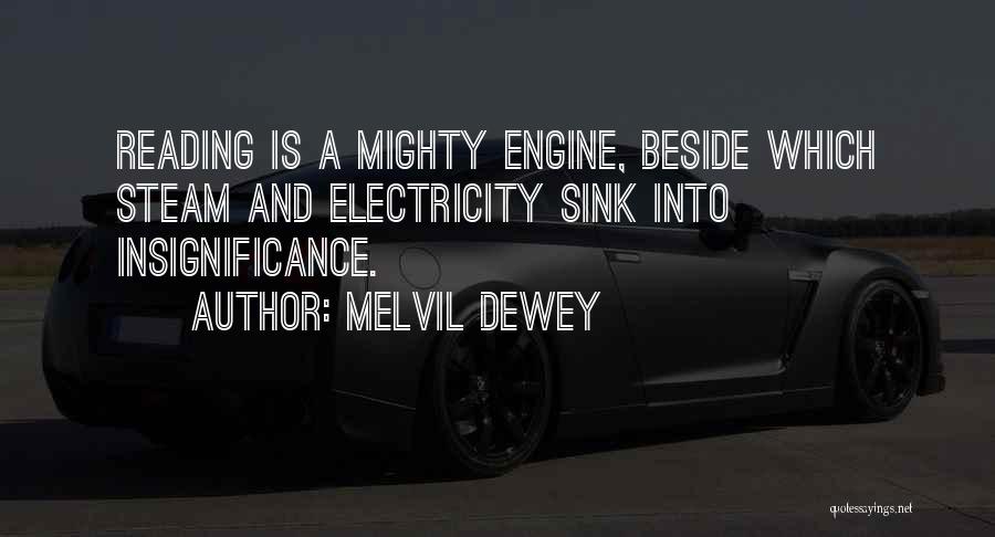 Your Insignificance Quotes By Melvil Dewey