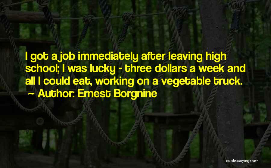 Your Leaving Your Job Quotes By Ernest Borgnine