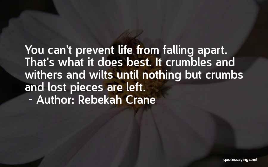 Your Life Falling Apart Quotes By Rebekah Crane
