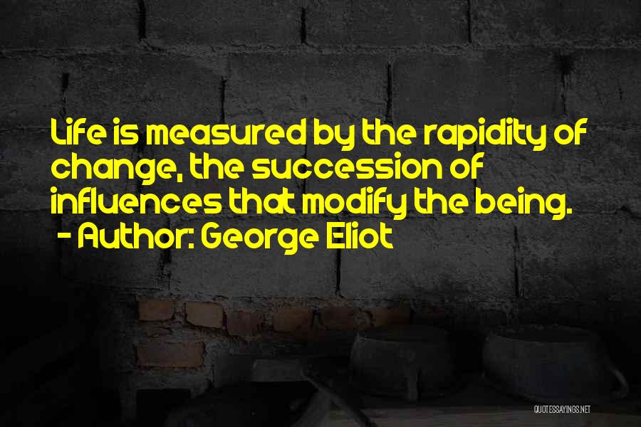 Your Life Is Measured By Quotes By George Eliot