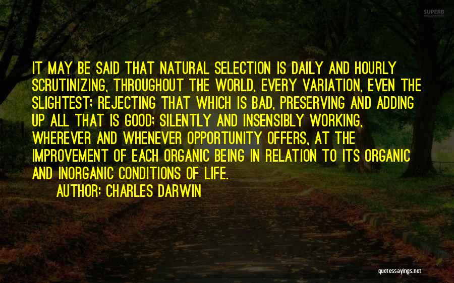 Your Life Not Being That Bad Quotes By Charles Darwin