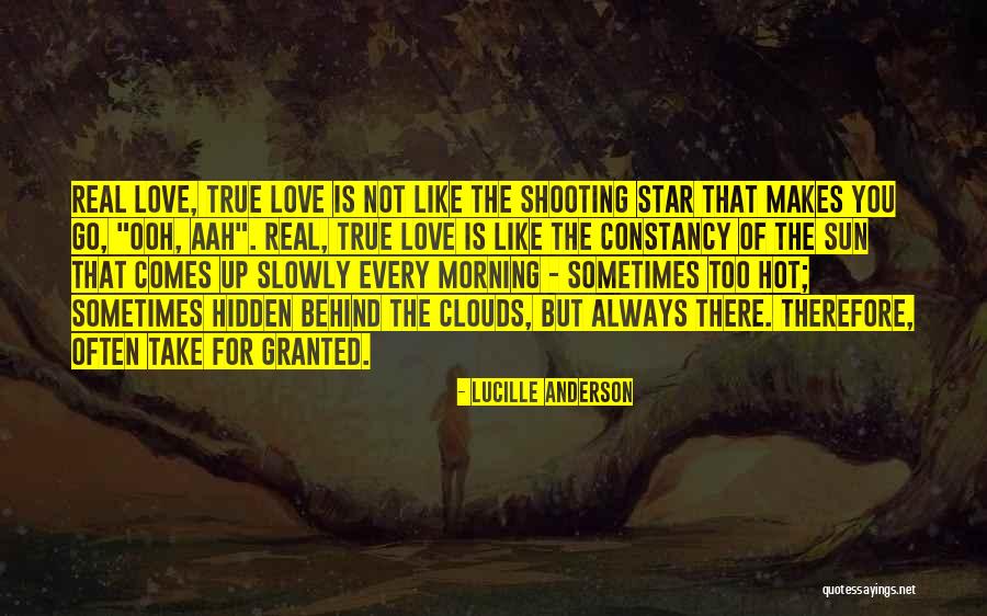 Your Like A Shooting Star Quotes By Lucille Anderson