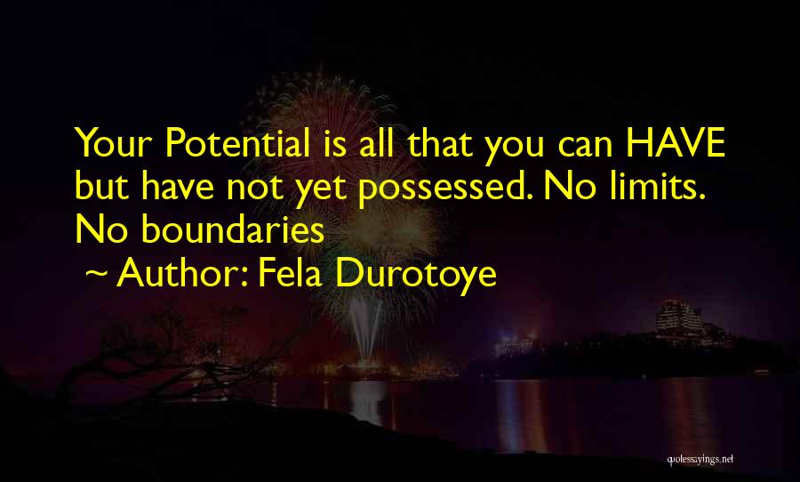 Your Limits Quotes By Fela Durotoye