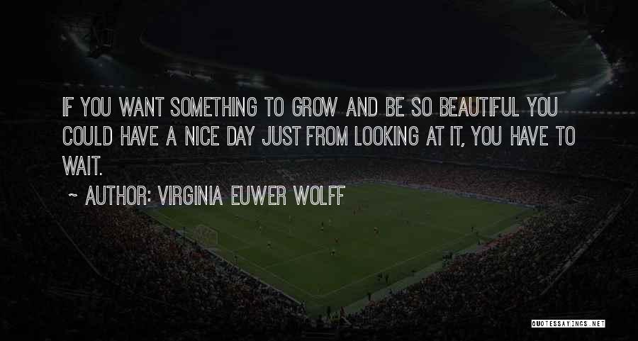 Your Looking So Beautiful Quotes By Virginia Euwer Wolff