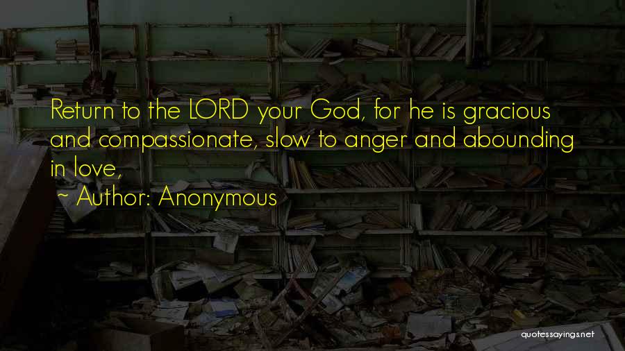 Your Love For God Quotes By Anonymous