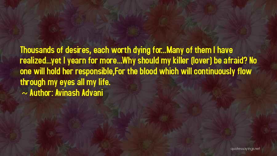 Your Lover Dying Quotes By Avinash Advani